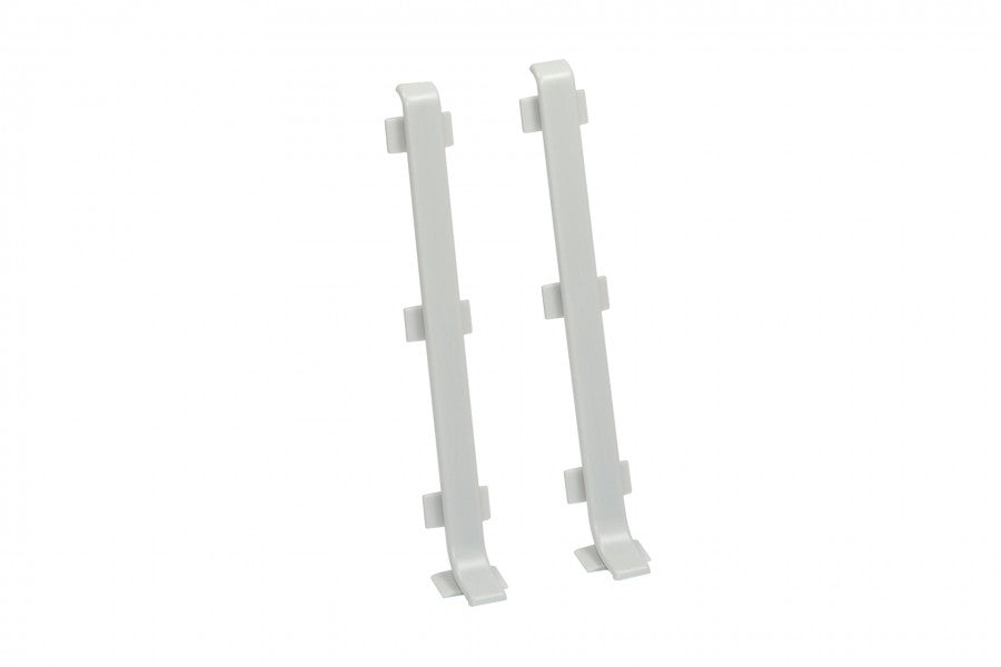 Łącznik do listwy przypodłogowej 100mm 1kpl=2szt Cezar Szary Jasny RAL7035 Mat