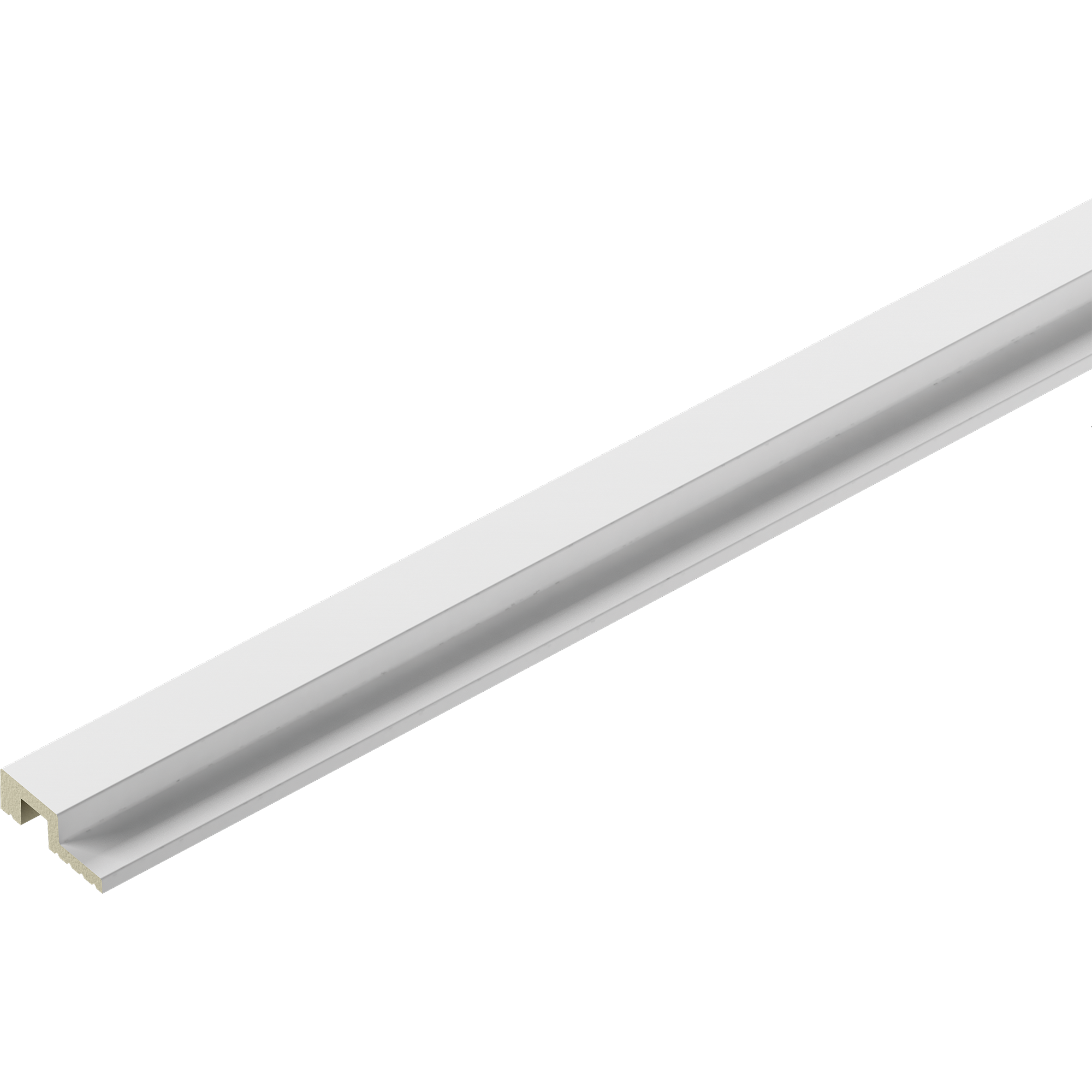 Listwa zakończeniowa do panelu ściennego THALIA02 49,5x15mm Cezar Biały mat 2,80m