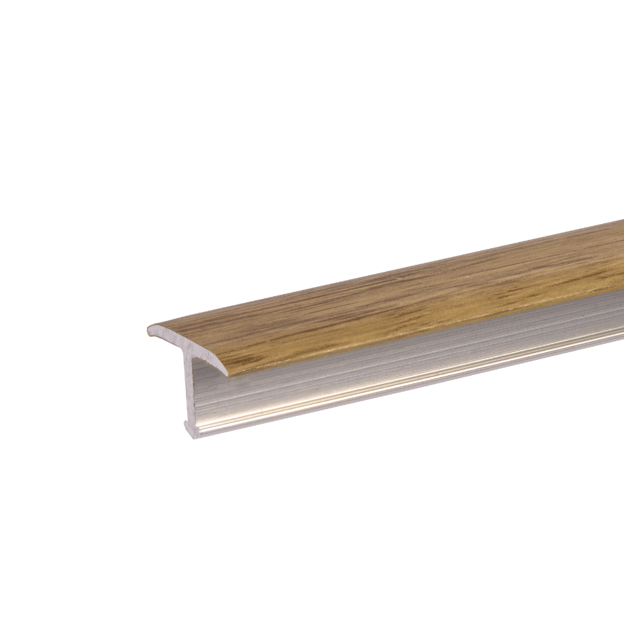 Profil fugowy aluminiowy gładki 14mm CEZAR Dąb Santana mat 2,50m