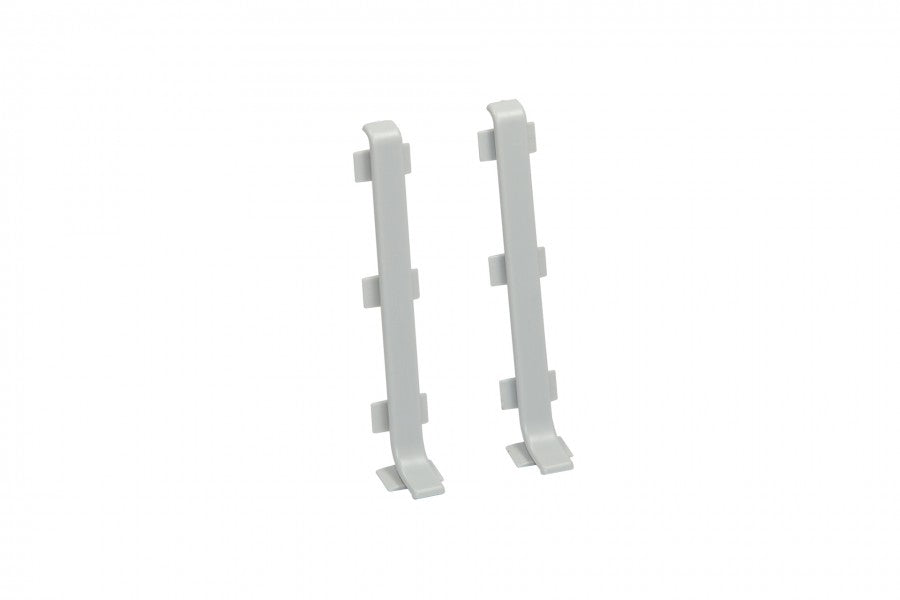 Connector for LP80 skirting board 80mm 1 set = 2 pcs Cezar Light Gray RAL7035 Matt