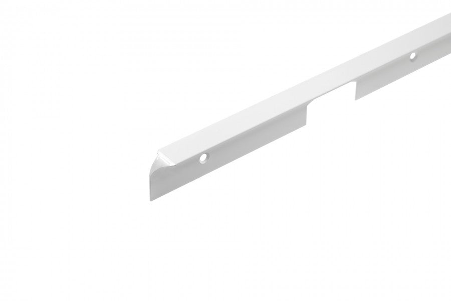 Listwa do blatu aluminiowa kątowa 28mm Cezar Biały RAL9016 Połysk 0,625m