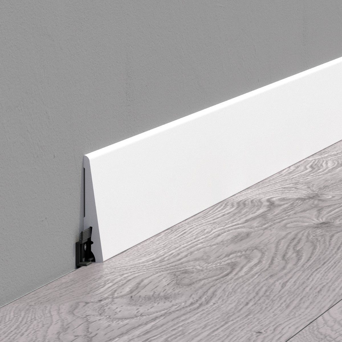Listwa przypodłogowa FUTURE SLIM 80x15mm CEZAR Biały RAL9003 satyna 2,20m
