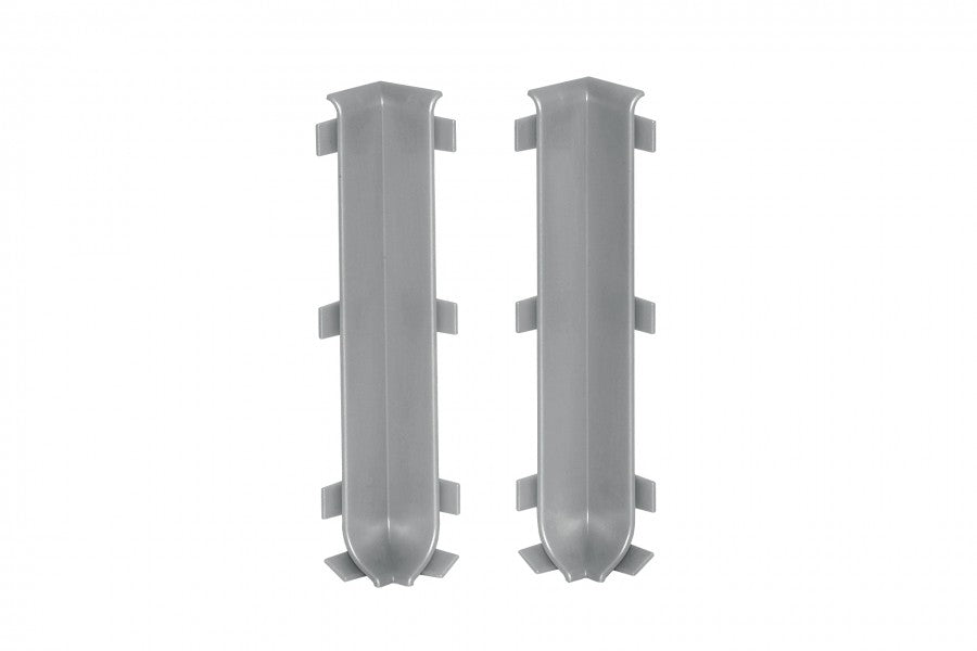 Narożnik wewnętrzny do listwy przypodłogowej 100mm 1kpl=2szt Cezar Szary Jasny RAL7035 Mat