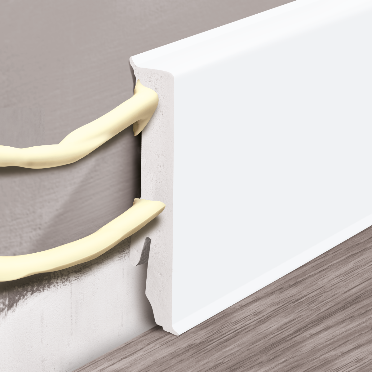 Łącznik do listwy przypodłogowej MASTERLINE 13x80mm 1kpl=2szt Cezar Light Coffee Mat