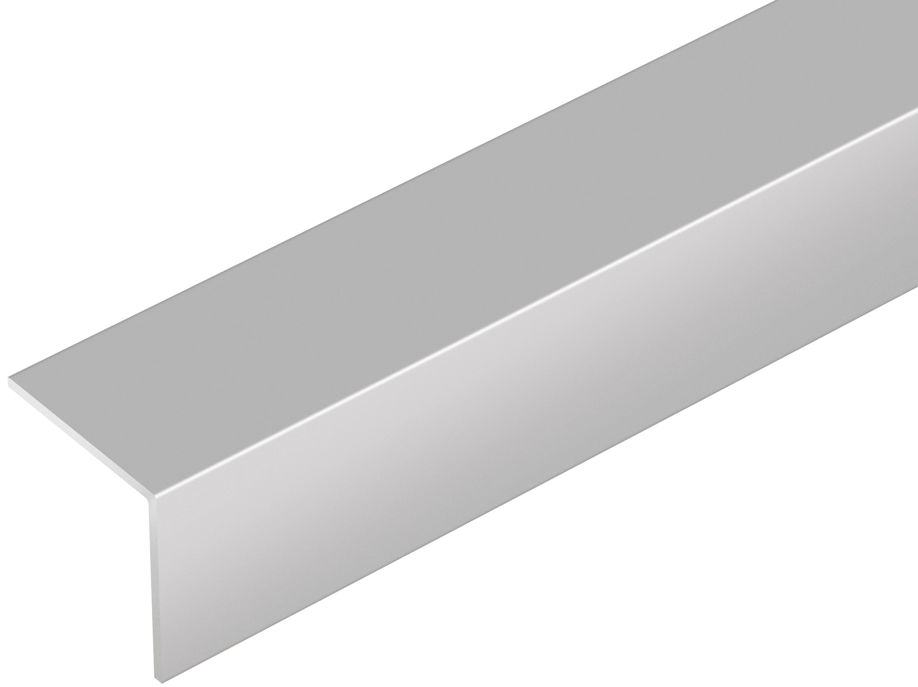 Kątownik aluminowy 10x10x1mm Cezar Srebrny Mat 1m