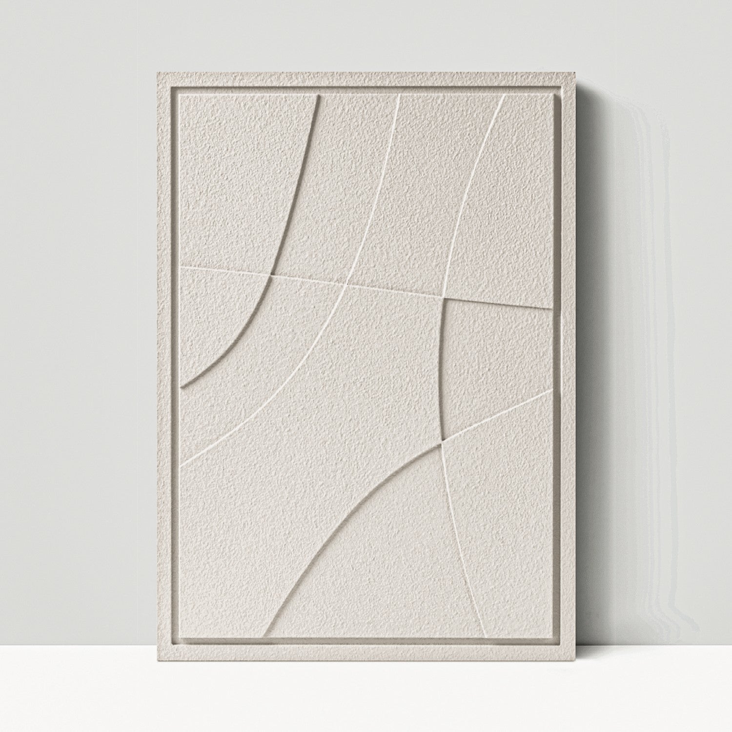 Wall Decor 500x700x18mm ABSTRACT 2 MURSO Natural Cream