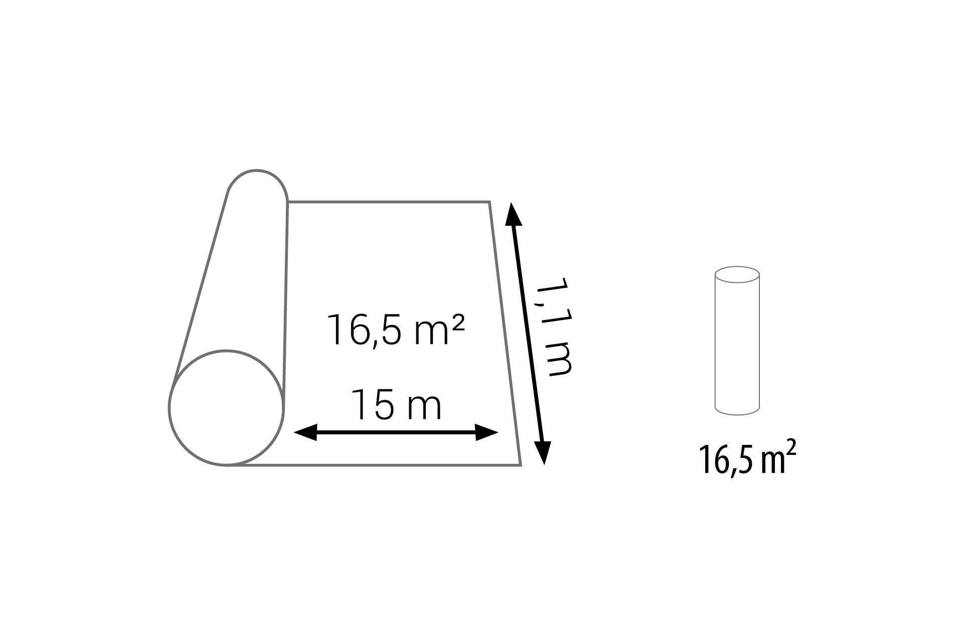 Podkład pod panele rolka 1,1x15m=16,5m2 gr. 2,0mm Cezar Pomarańczowy