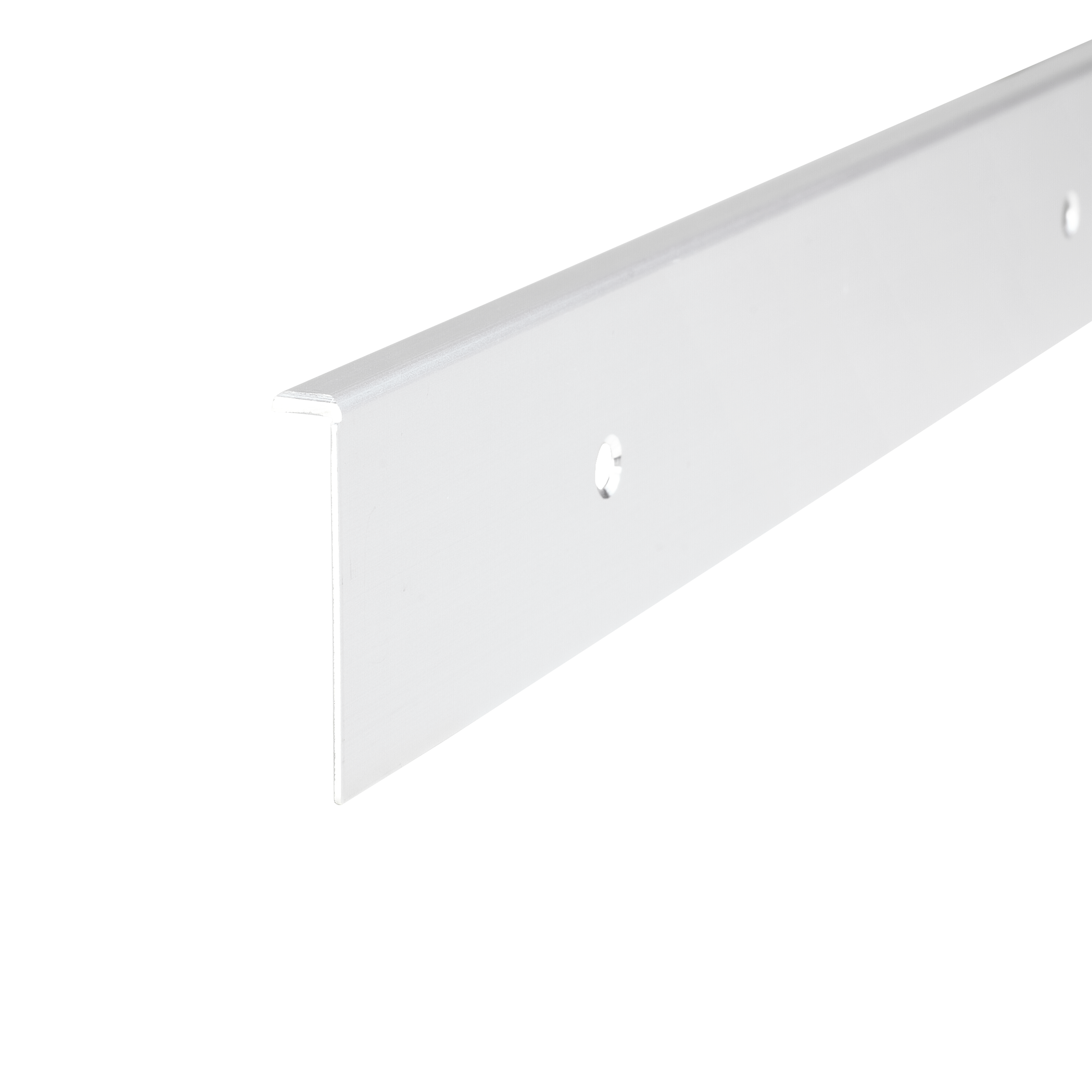 Listwa do blatu aluminiowa boczna 38mm Cezar Srebrny mat 0,62m