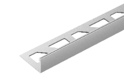 Profil do glazury ze stali nierdzewnej narożny 12,5mmx24mm Cezar Naturalny Połysk 2,50m