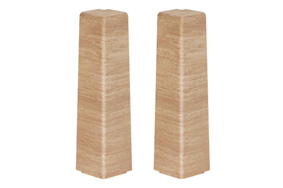 External corner for MASTERLINE skirting board 13x80mm 1 set = 2 pcs Cezar Honey amber Mat