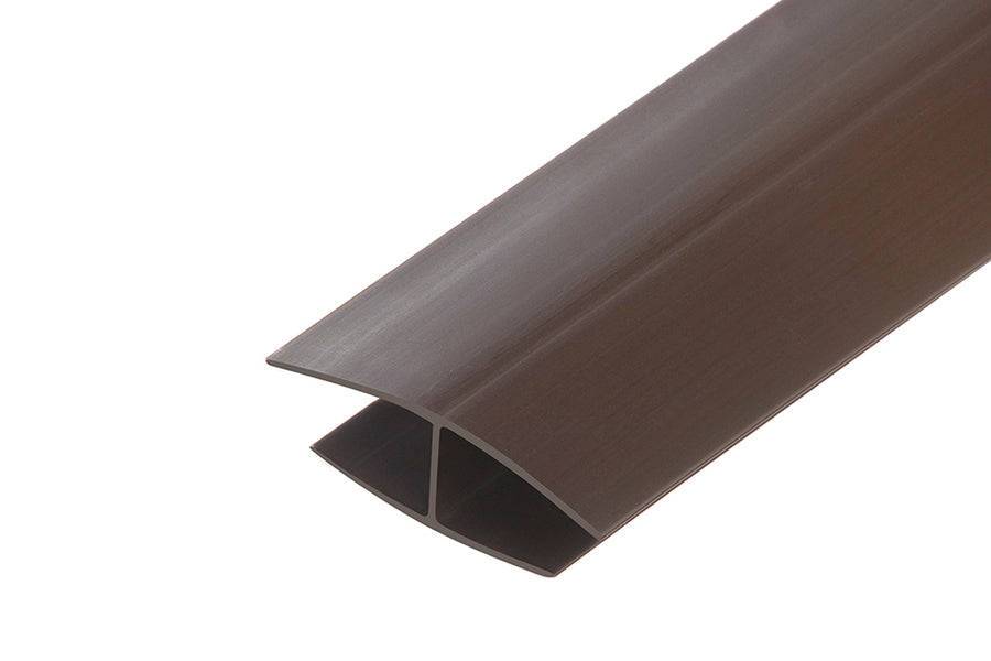 Listwa łącząca do boazerii PVC H Cezar Brązowy RAL8024 Mat 3m