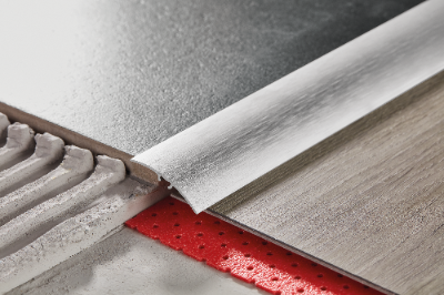 Profil progowy aluminiowy 37mm 5w1 Cezar Srebrny Mat 0,93m