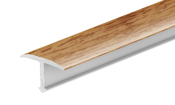 Profil fugowy gładki aluminiowy 14mm Cezar Dąb Szlachetny Mat 2,50m