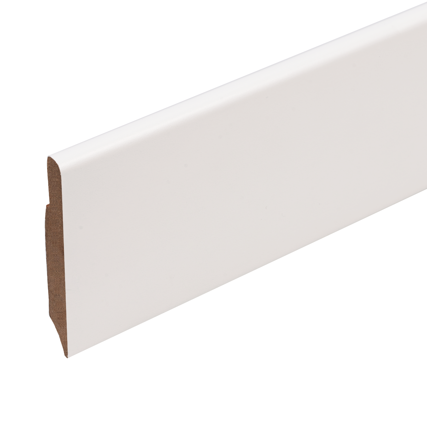Listwa przypodłogowa MDF Basic 57x08mm R3 CEZAR Biały RAL9003 okleina półmat 2,20m