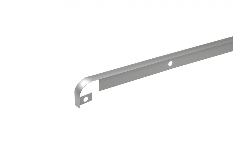 Listwa do blatu aluminiowa szczelinowa 28mm Cezar Srebrny Mat 0,60m