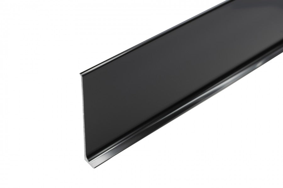 Aluminum skirting board 80mm Cezar Black RAL9005 Matt 2.50m