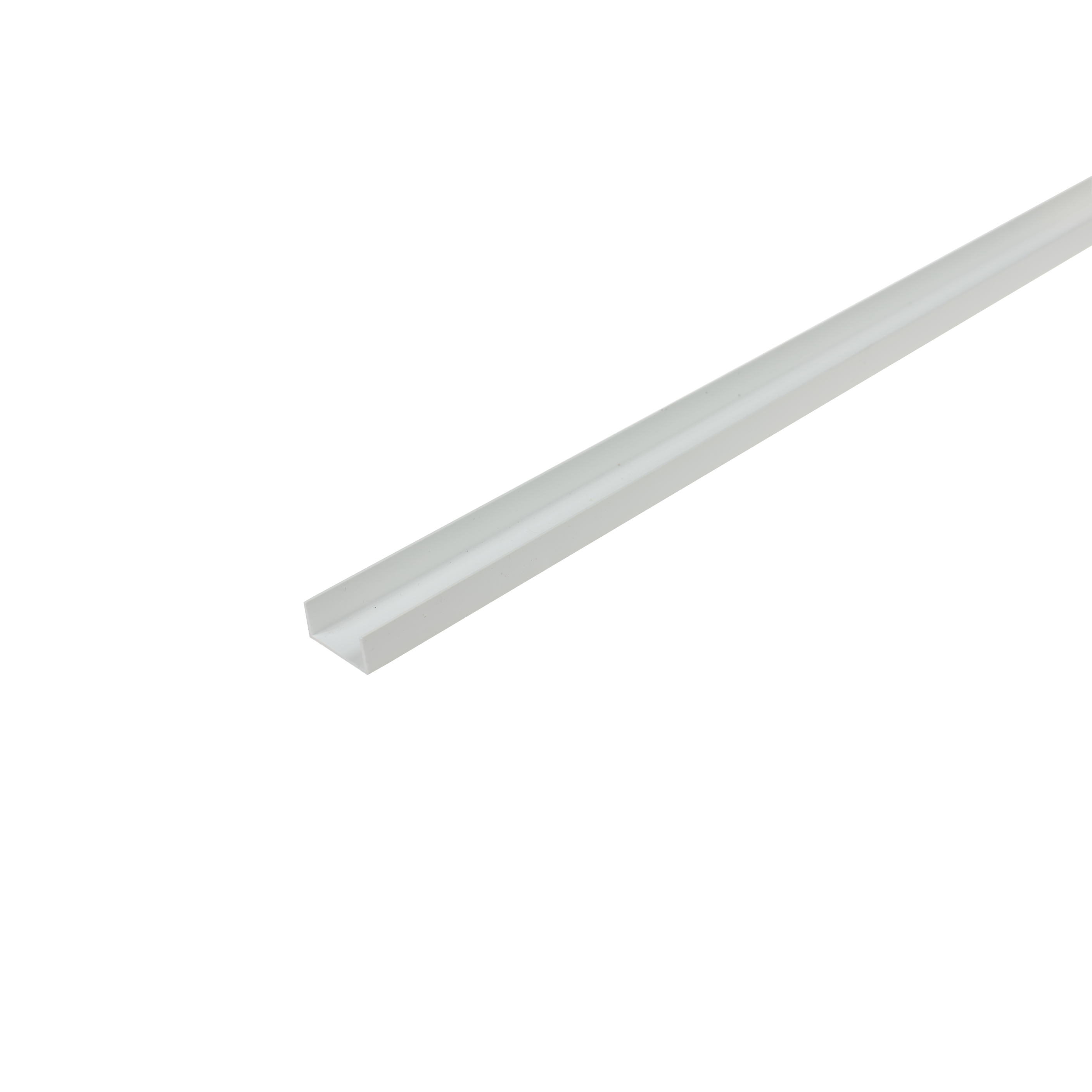 ПВХ-профиль Form U 21x10x1 мм, цвет Cezar White, матовый RAL9003, 1 м