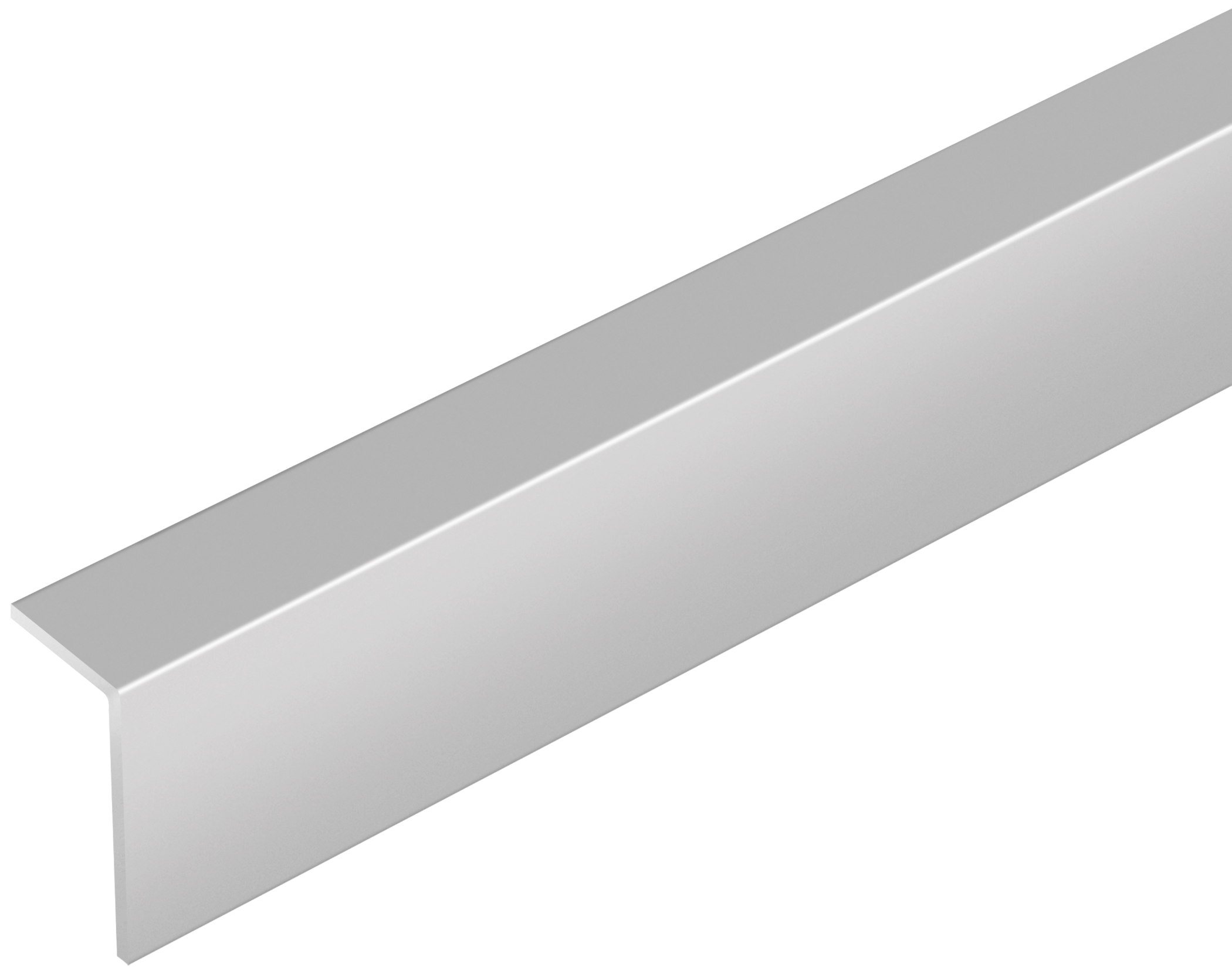 Kątownik aluminiowy 30x15x1mm Cezar Srebrny mat 2,60m