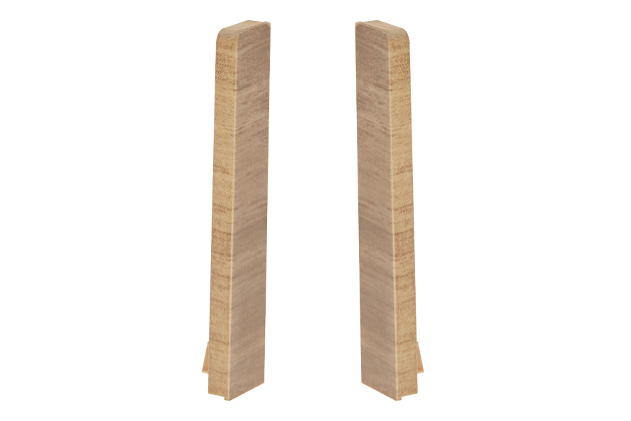 MASTERLINE skirting board end caps 13x80mm 1 set = 2 pcs (L+R) Cezar Tobacco Mat