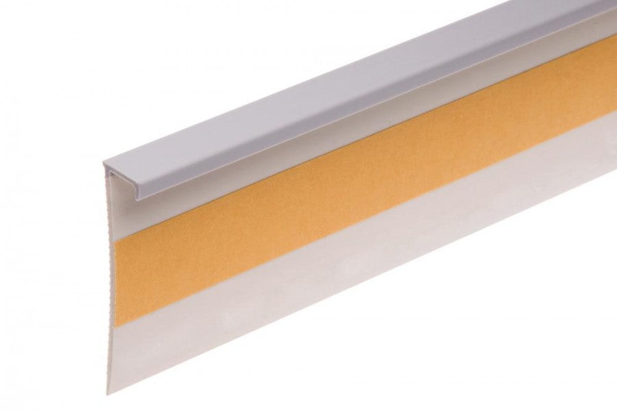 Listwa dywanowa płaska PVC Cezar Szary Jasny Mat 2,50m