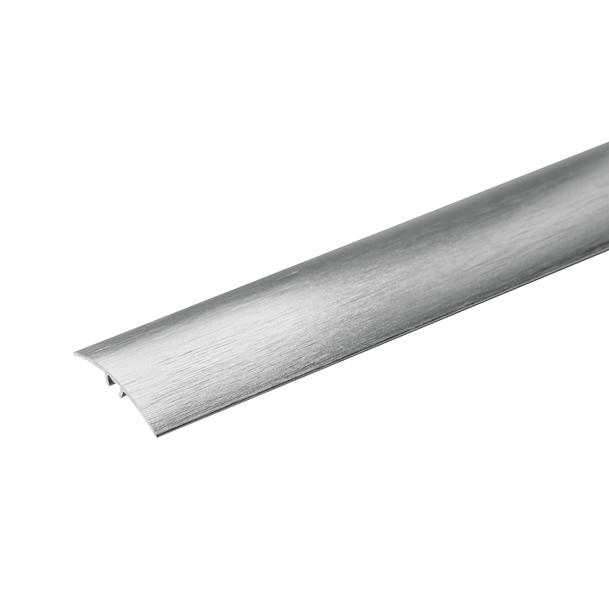 Aluminum threshold profile 37mm 5in1 Cezar Silver El-Poler Brushed Gloss 0.93m