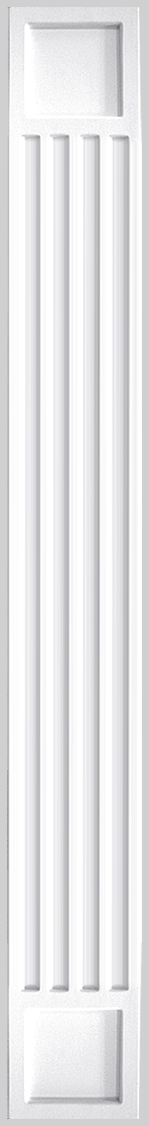 Kominek drzwi ściana KDS-01 Cezar Biały