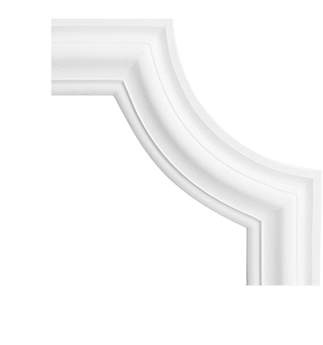 Corner for smooth wall strip 02-2 Cezar White