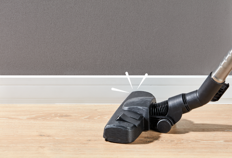 Listwa przypodłogowa PVC Hi Line 23,4x75mm Cezar Biały RAL9003 Mat 2,50m