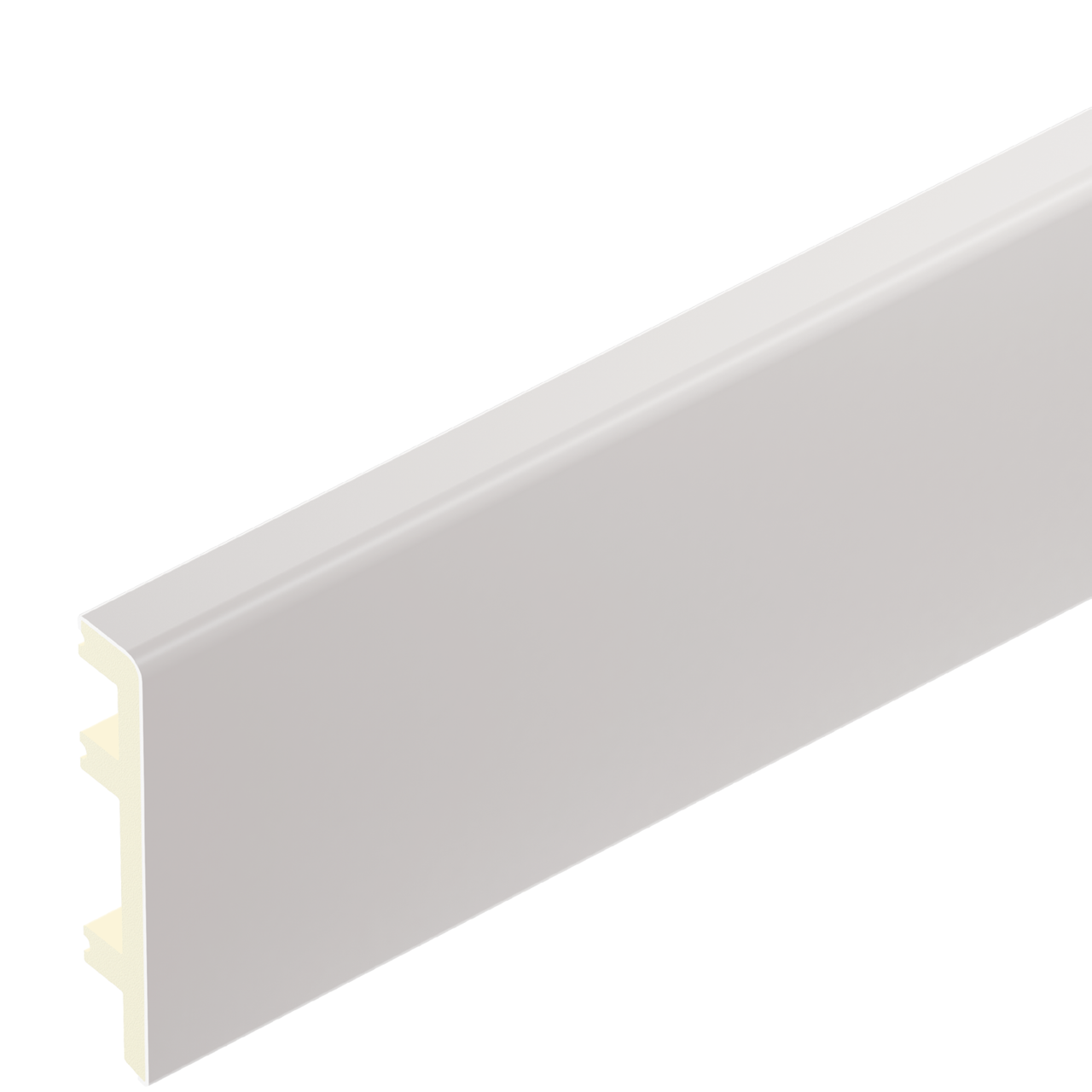 Listwa przypodłogowa Status Line PVC 80x15mm Cezar Kaszmir Szary półmat 2,20m