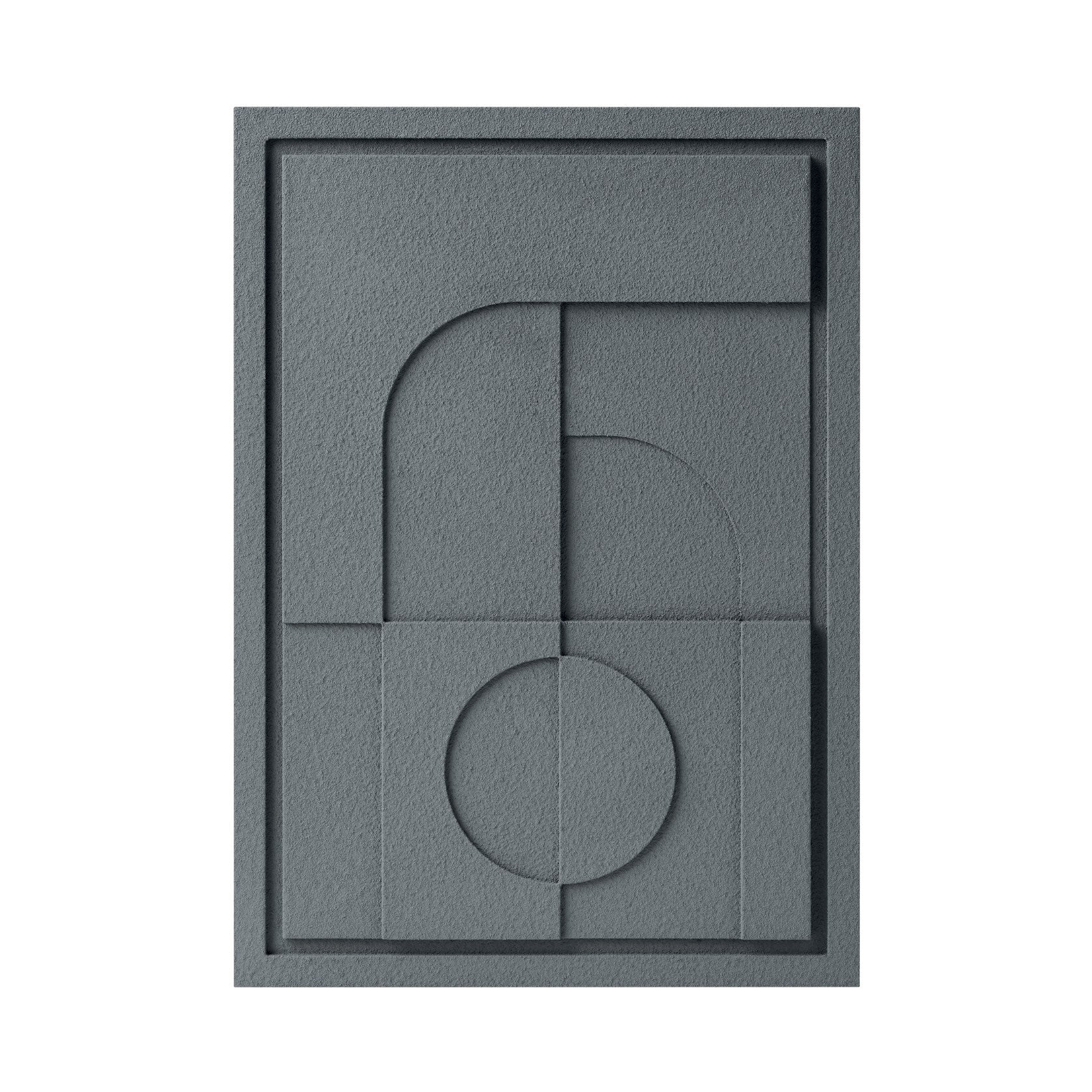 Wall Decor 350x500x18mm GEOMETRIC 5 MURSO Smokey Grey