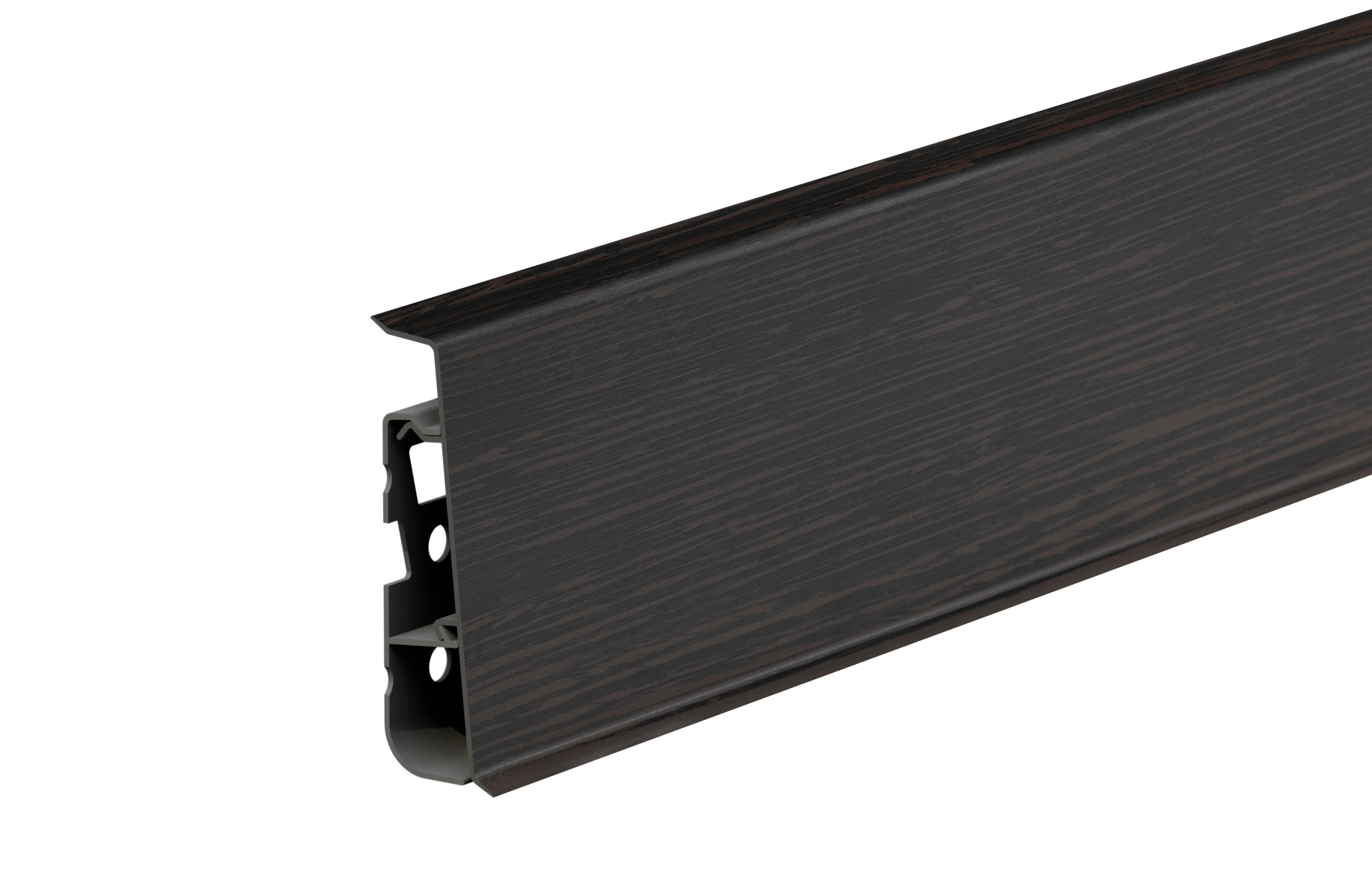 Listwa przypodłogowa PVC Hi Line Prestige 22x75mm Cezar Wenge Ciemny Mat 2,50m