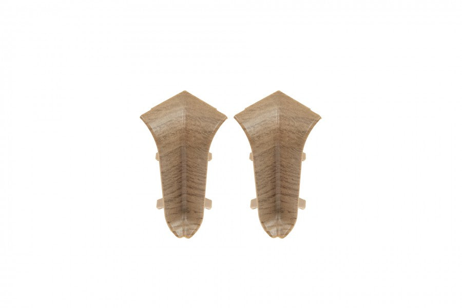 Narożnik wewnętrzny do listwy przypodłogowej Classic 22x59mm 1kpl=2szt Cezar Dąb Klepka Mat