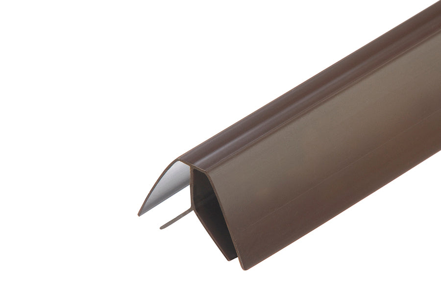 Listwa kątowa wewnętrzna do boazerii PVC Cezar Brązowy RAL8024 Mat 3m