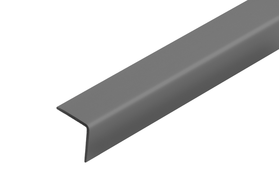 PVC profile angle 15x15x1.1mm L= 2.48m Anthracite RAL7016