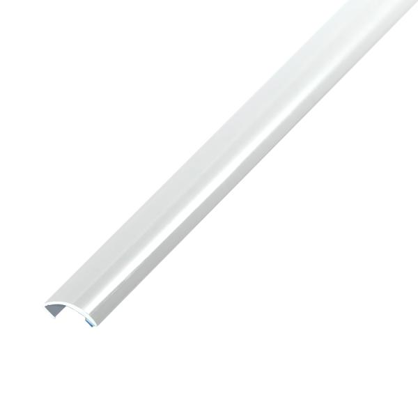 PVC tile profile, bathtub edge strip, L=2.50m, White Porcelain
