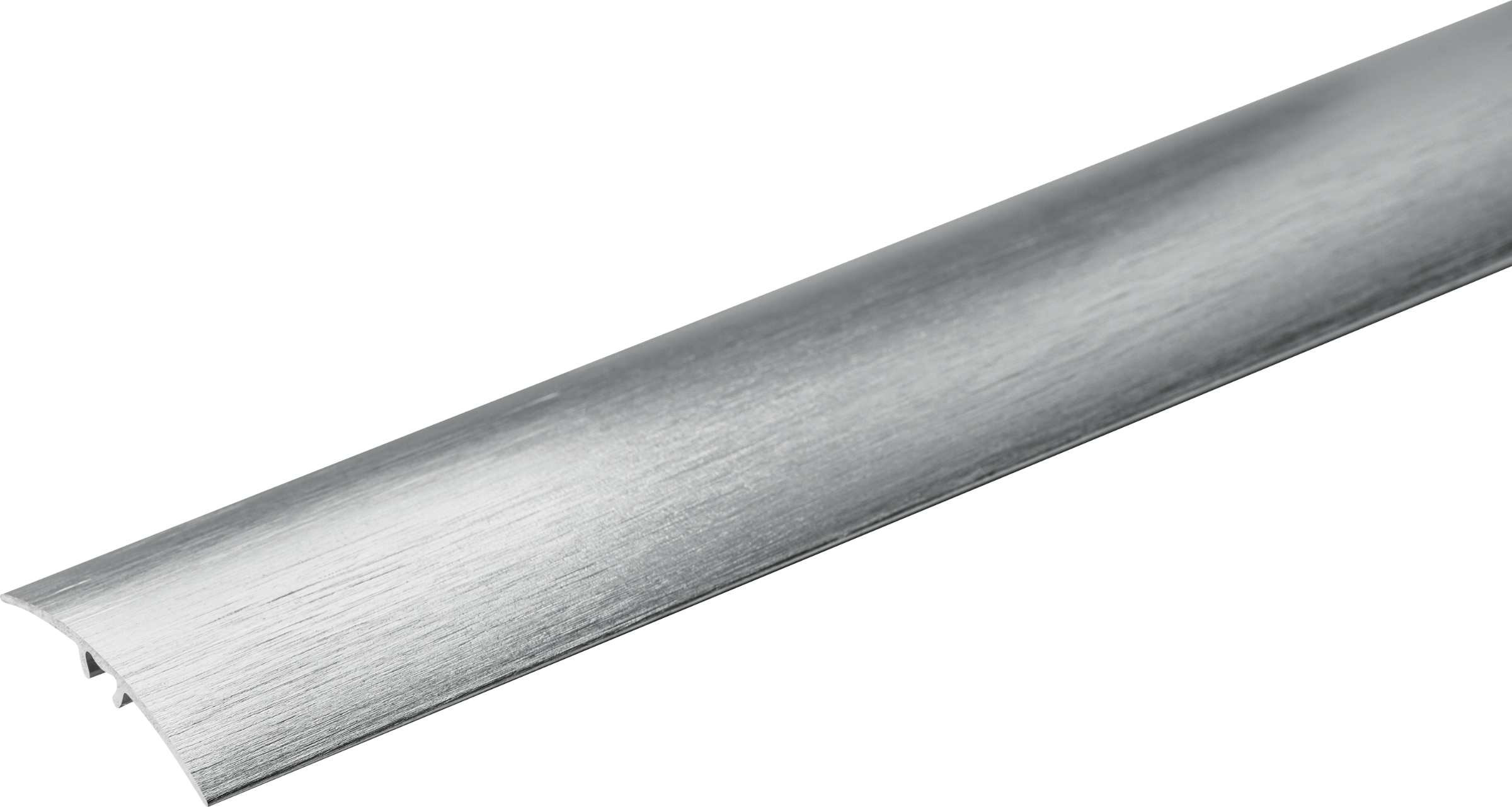Aluminum threshold profile 37mm 5in1 Cezar Silver El-Poler Brushed Gloss 0.93m