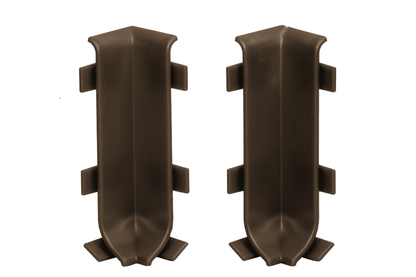 Internal corner for skirting board 59mm 1 set = 2 pcs Cezar Kawa El-Poler Brushed Gloss