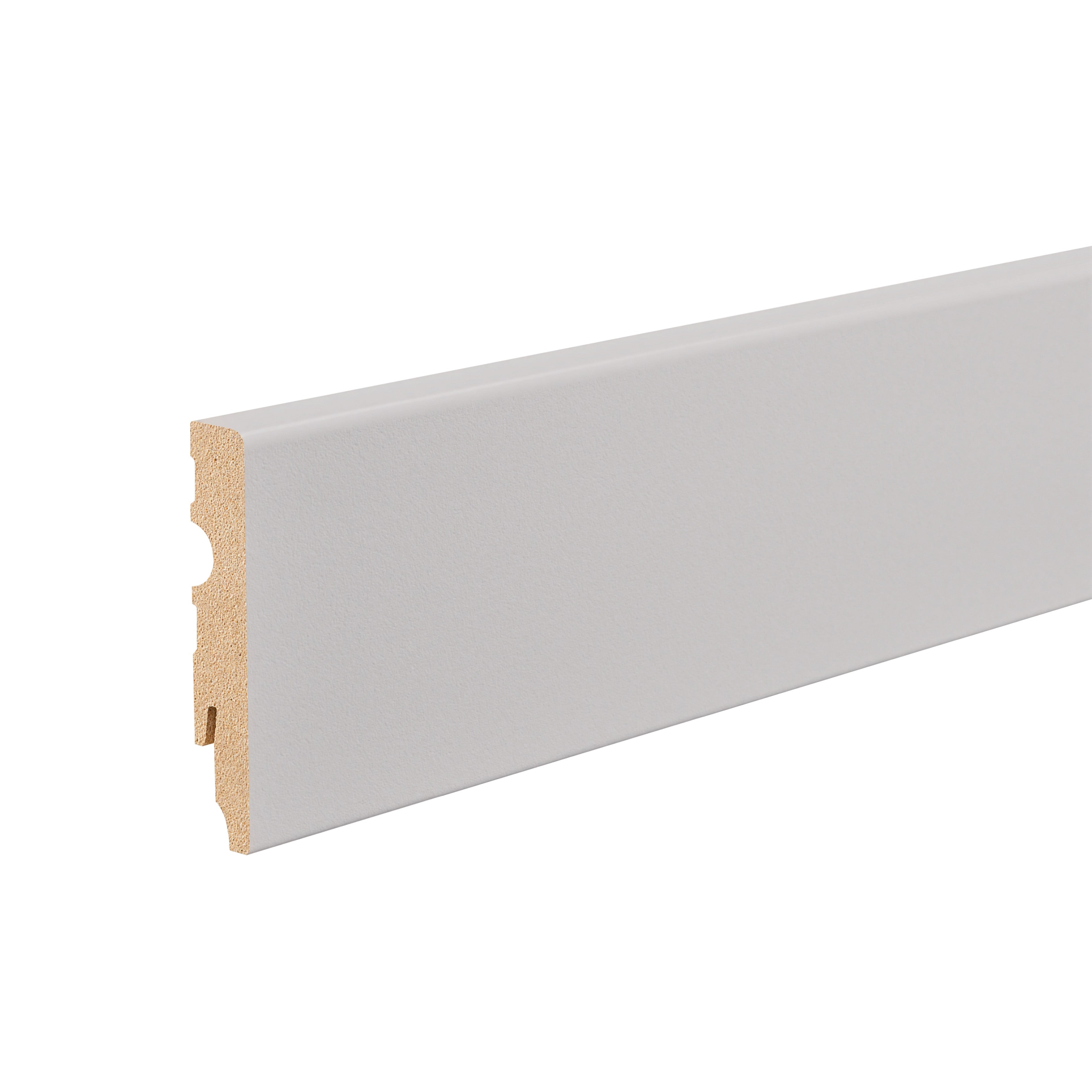 Listwa przypodłogowa MDF 80x13mm kwadrat R3 CEZAR CASHMERE RAL0608005 półmat 2,20m