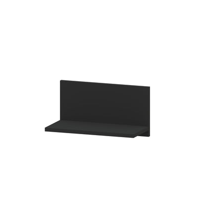 CLICKform shelf 360mm, 16mm thick [1 set = 2 pcs (vertical + horizontal)] MURSO Black RAL9005 [L] semi-matt varnish