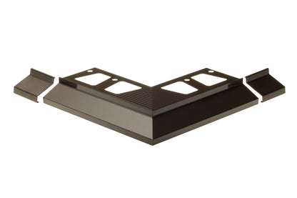 Set of endings for OKAP100 NZ+LL2 Cezar Chocolate Brown RAL8019 Gloss