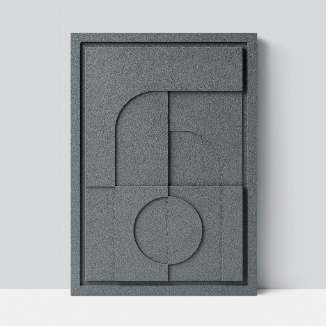 Wall Decor 350x500x18mm GEOMETRIC 5 MURSO Smokey Grey