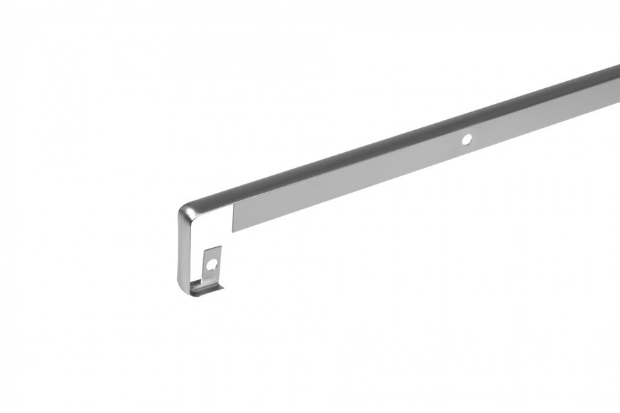 Listwa do blatu aluminiowa szczelinowa 40mm Cezar Srebrny Mat 0,62m