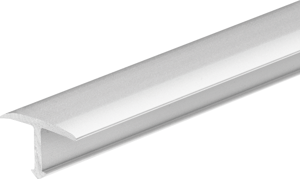 Profil fugowy gładki aluminiowy 14mm Cezar Srebrny Mat 2,50m