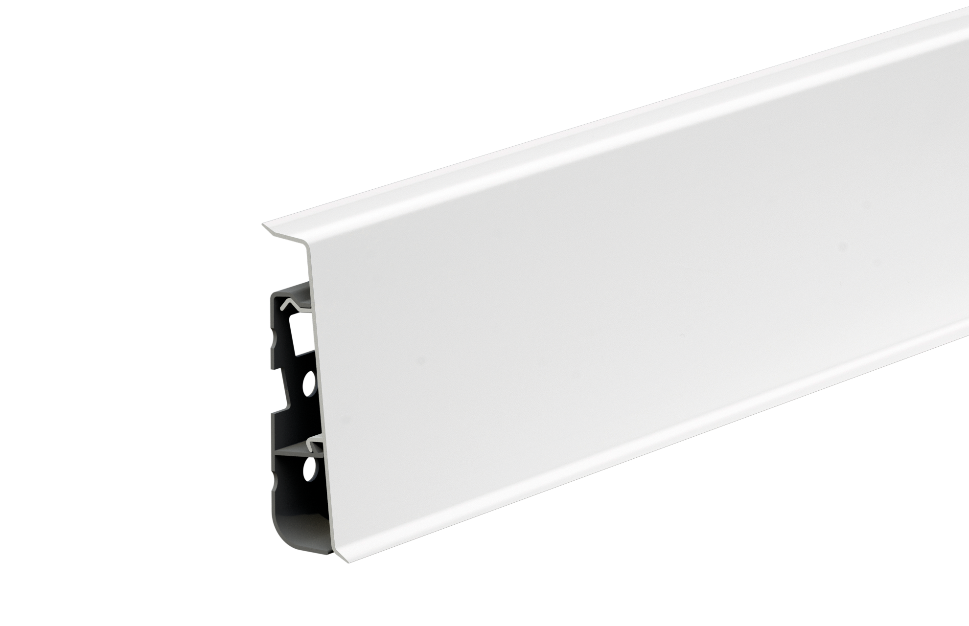 Listwa przypodłogowa PVC Hi Line Prestige 22x75mm Cezar Biały RAL9003 Połysk 2,50m