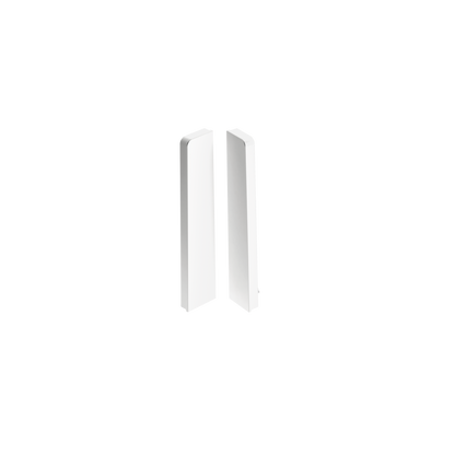 Zaślepki do listwy przypodłogowej MASTERLINE 17,2x81,5mm 1kpl=2szt(L+P) Cezar Biały RAL9003 Mat
