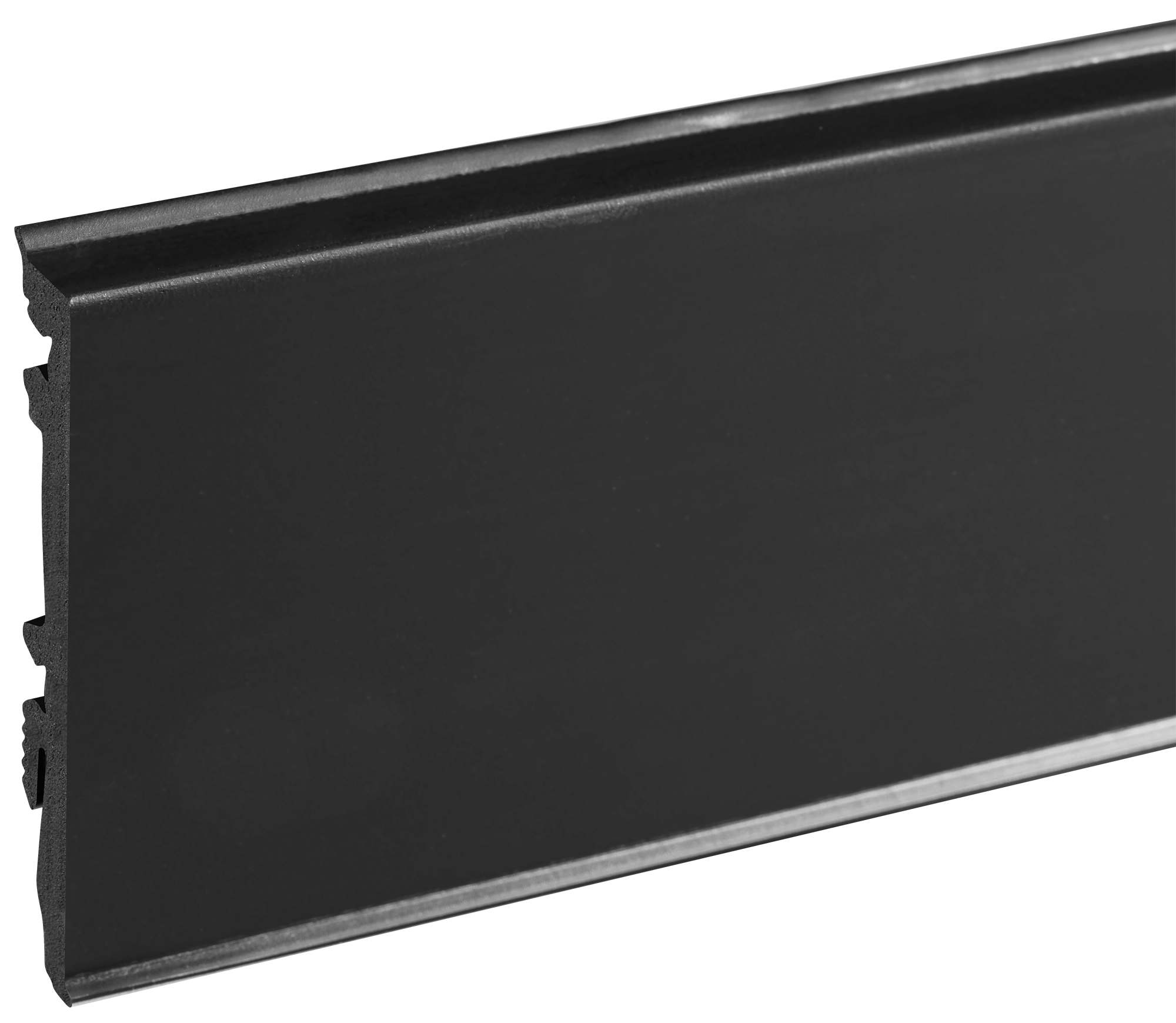 Listwa przypodłogowa PVC MASTERLINE 13x80mm Cezar Czarny RAL9005 Mat 2,20m