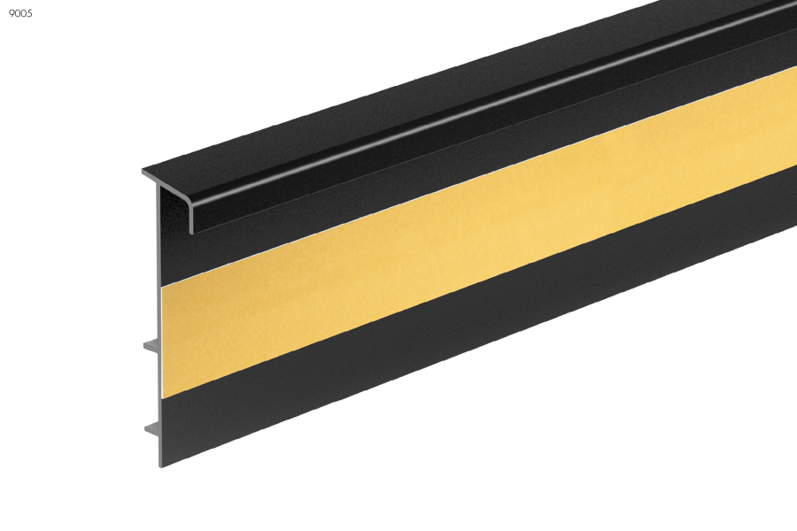 Listwa dywanowa ożebrowana PVC Cezar Biały RAL9003 Mat 2,50m