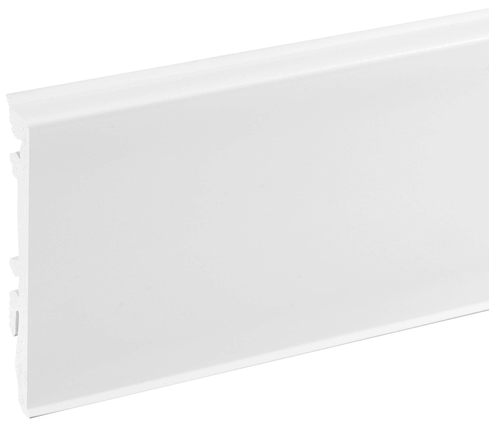 Listwa przypodłogowa PVC MASTERLINE 13x80mm Cezar Biały RAL9003 Mat 2,20m