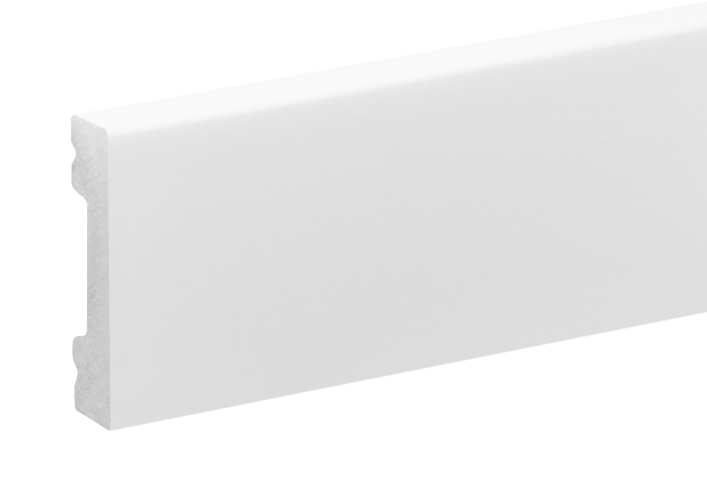 Listwa przypodłogowa LPC-36 40x10mm Cezar Biały RAL9003 Połysk 2,44m