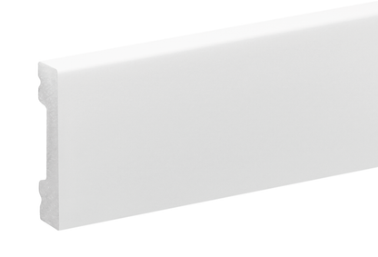 LPC-36 skirting board 40x10mm Cezar White RAL9003 Gloss 2.44m
